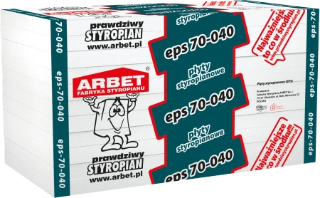 Styropian fasadowy Arbet EPS 70-040