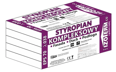 Styropian fasada/podłoga/dach PT Fasada 70 038 IZOTERM SF