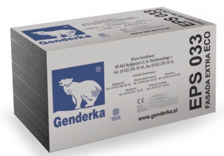 Styropian grafitowy EPS 033 Fasada Extra Eco Genderka