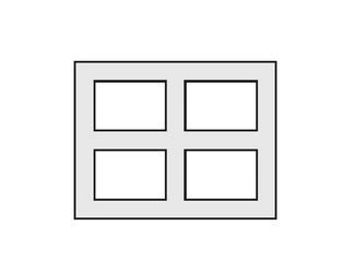 Pustak wentylacyjny czterokanałowy KONEKT 36x50 cm