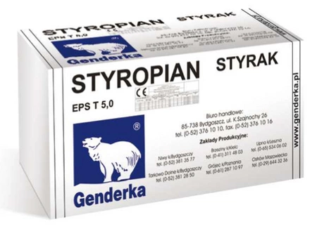 Styropian akustyczny EPS T STYRAK Genderka