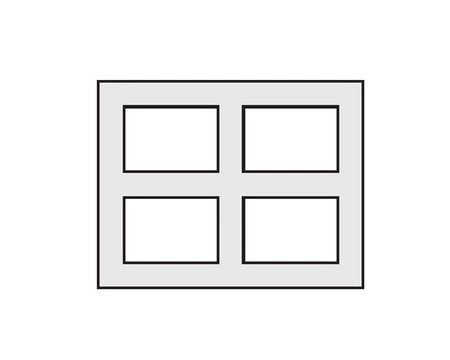 Pustak wentylacyjny czterokanałowy KONEKT 36x50 cm