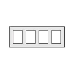 Pustak wentylacyjny czterokanałowy KONEKT 64x25 cm