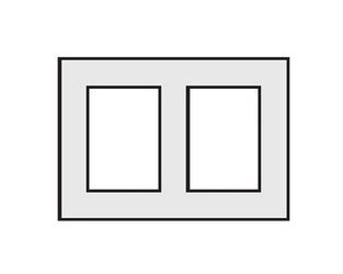 Pustak wentylacyjny dwukanałowy KONEKT 36x25 cm