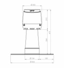 Kominek wentylacyjny ALIPAI FLOW Ø110MM do dachów płaskich